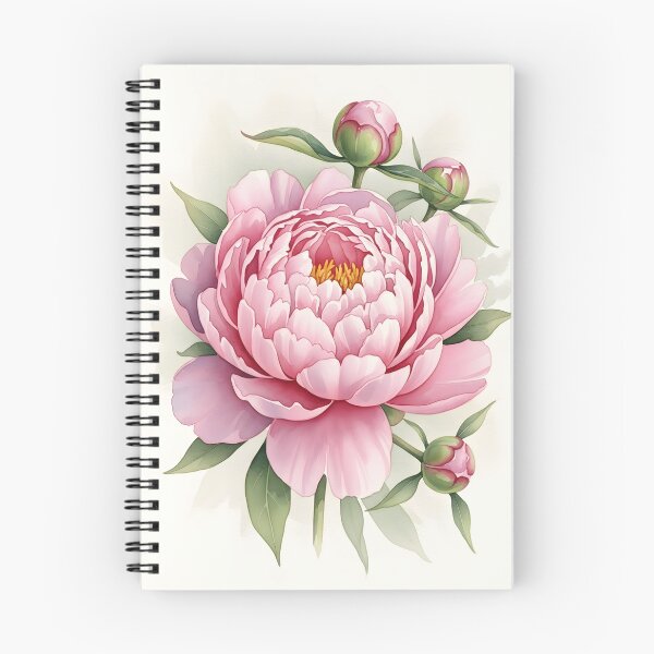Item preview, Soft Pink Watercolor Peony Floral Art designed and sold by VelloomStore.