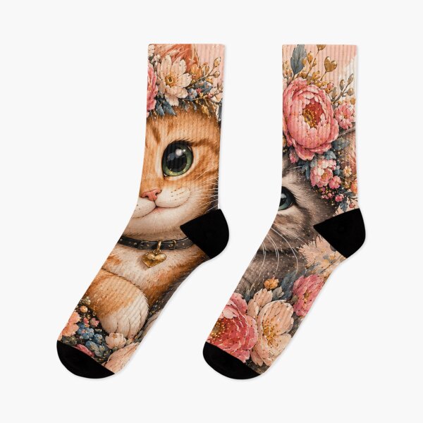 Aperçu de l'œuvre Chats au milieu des fleurs créée et vendue par Art70shop.