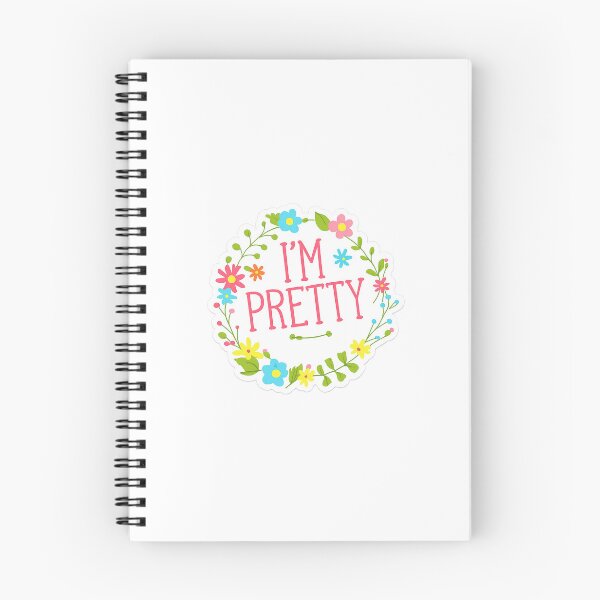 Item preview, I'm Pretty Floral Sticker | Cute Flower Wreath Vinyl Decal designed and sold by Blushbomb.