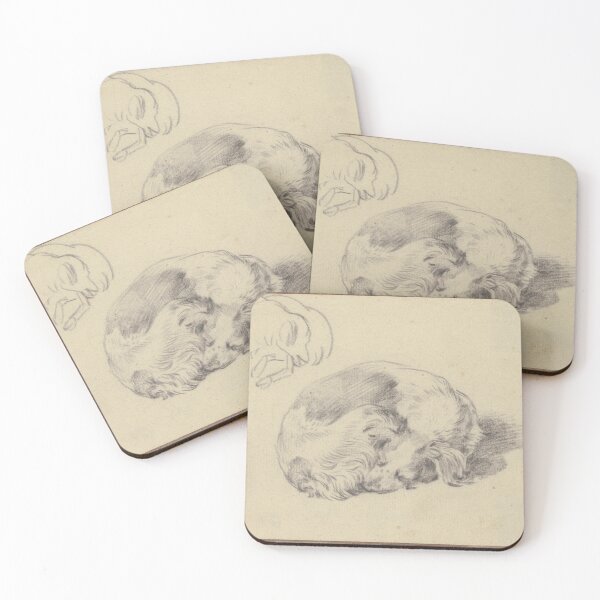 Item preview, Two Sleeping Dogs by Nicolaes Pieterszoon Berchem designed and sold by Amanda1775.