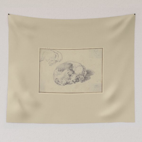 Item preview, Two Sleeping Dogs by Nicolaes Pieterszoon Berchem designed and sold by Amanda1775.