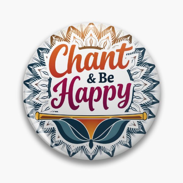 Item preview, Chant and Be Happy – Krishna Flute Mandala Design | Hare Krishna Bhakti Sticker & T-Shirt designed and sold by Nene's design.