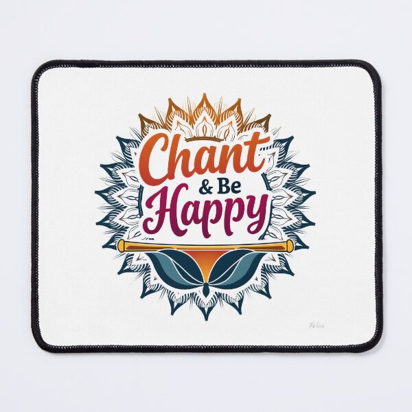 Item preview, Chant and Be Happy – Krishna Flute Mandala Design | Hare Krishna Bhakti Sticker & T-Shirt designed and sold by Nene's design.