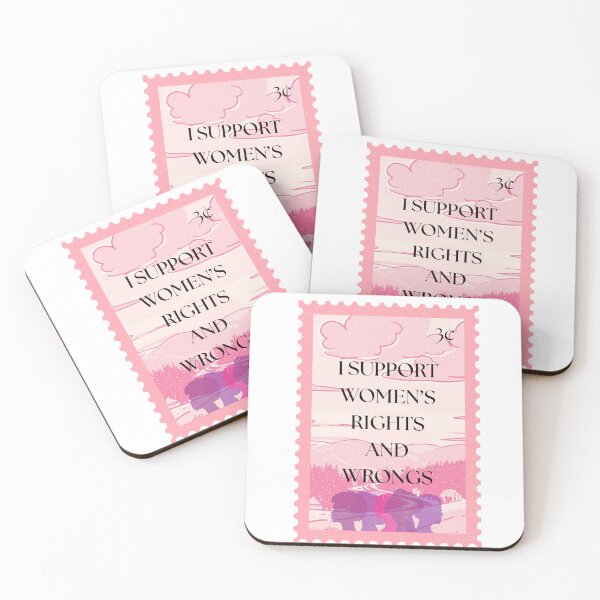 Item preview, I Support Women's Rights and Wrongs Stamp designed and sold by tacob3ll3.
