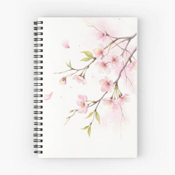 Item preview, Delicate Watercolor Cherry Blossom Branch designed and sold by VelloomStore.