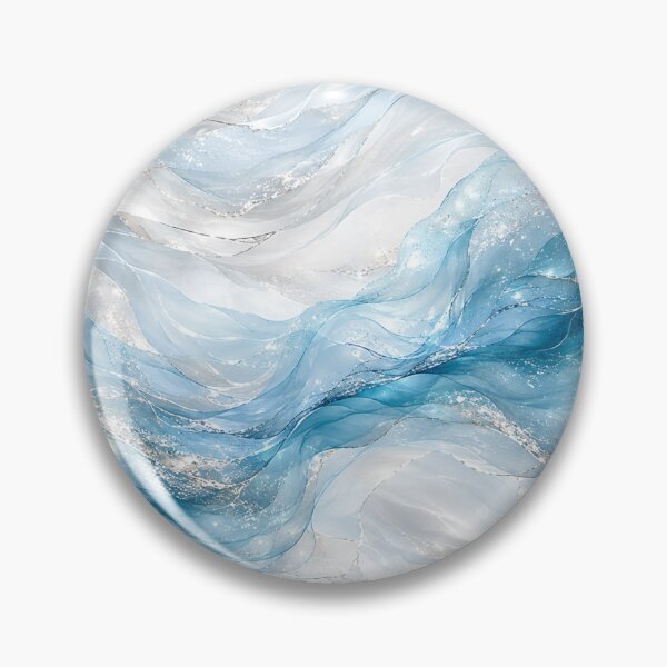 Item preview, Luxury Ocean Marble Abstract | Coastal Blue Resin Wave Pattern designed and sold by astersgraphics.