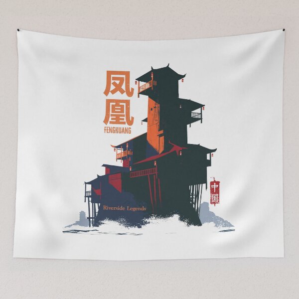 Item preview, Fenghuang Riverside Legends Ancient Stilt Houses designed and sold by EdvvinStudios.