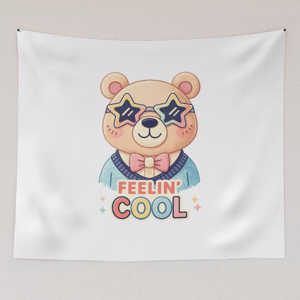 Item preview, feelin cool bear | cute biker bear graphic tee designed and sold by SoftSproutstu.