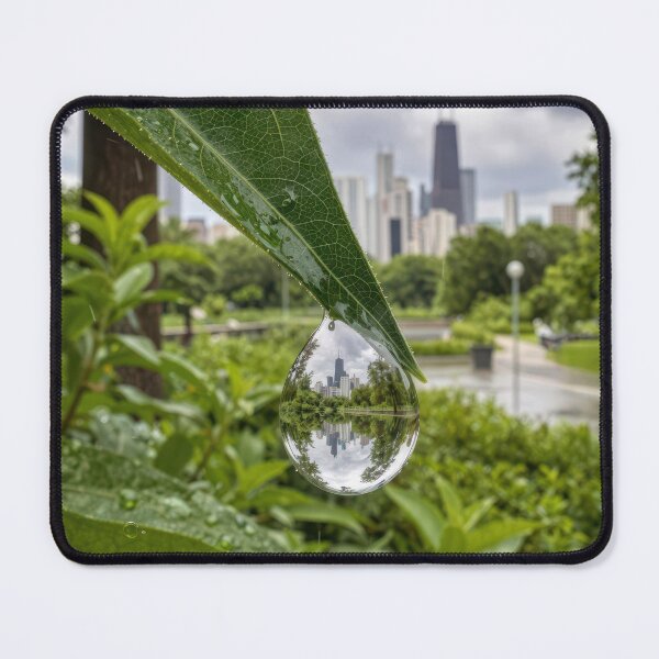Item preview, City of Chicago Reflected in a Raindrop designed and sold by Maria Dryfhout.
