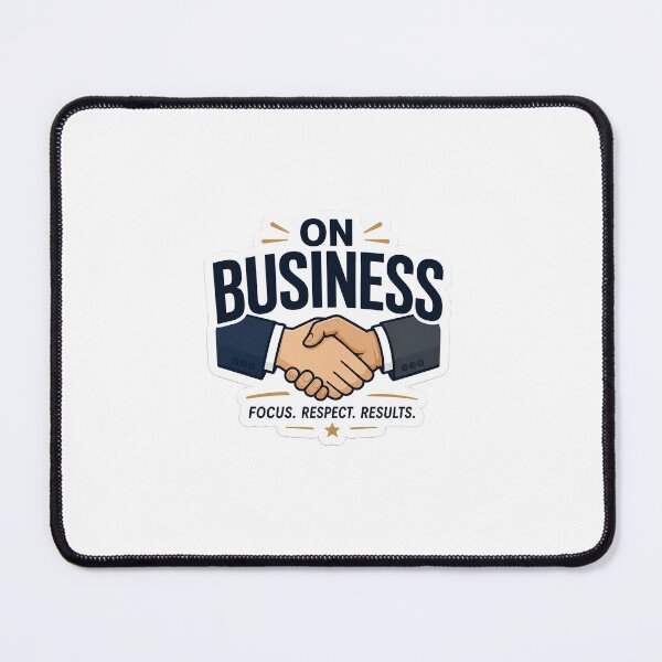Item preview, On Business – Focus, Respect, Results | Professional Handshake Sticker designed and sold by vncreation.