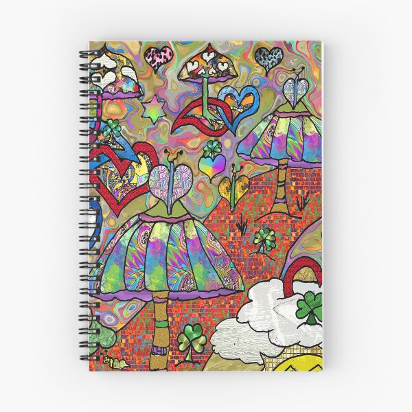 Item preview, Psychedelic Magic Mushrooms Art designed and sold by Lee Hiller Designs.