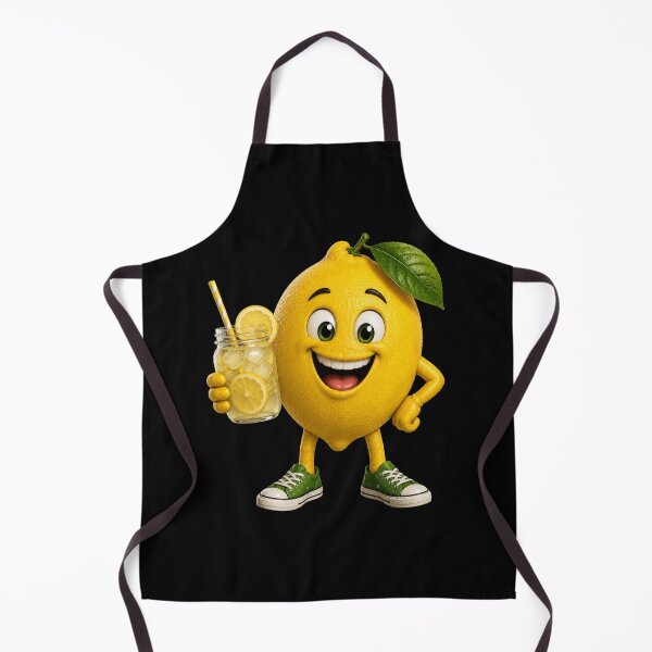 Item preview, Happy Lemon Vibes – Cute Smiling Lemon Cartoon Character Design designed and sold by MargaretaArt.
