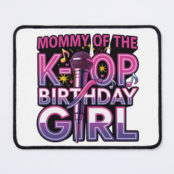 Item preview, Mommy of the K‑Pop Birthday Girl Colorful K‑Pop Party Design designed and sold by MerchlyMike.
