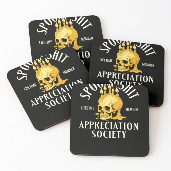Item preview, Spooky Shit Appreciation Society Funny Halloween Skull Gothic Humor designed and sold by Dujosufot.