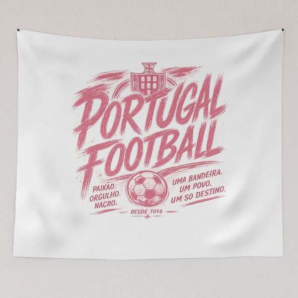 Item preview, Portugal Football Blush Typography Design | National Soccer Fan Art designed and sold by TKOprintdesigns.