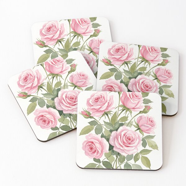Item preview, Romantic Soft Pink Watercolor Rose Painting designed and sold by VelloomStore.