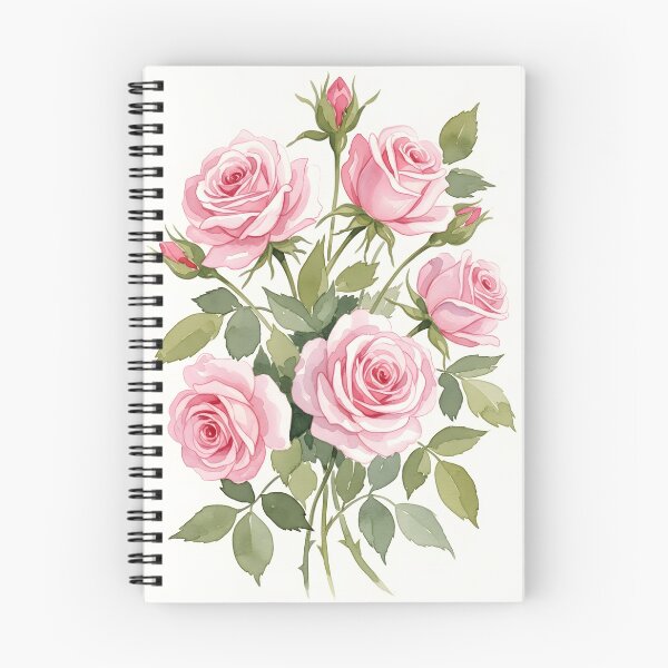 Item preview, Romantic Soft Pink Watercolor Rose Painting designed and sold by VelloomStore.