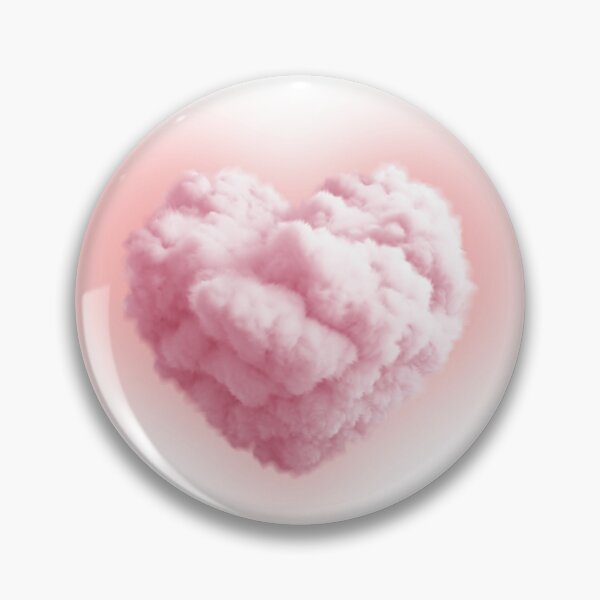 Item preview, Dreamy Heart Shaped Cloud in Pink Aesthetic designed and sold by ChooseAndPrint.