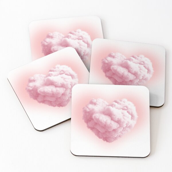 Item preview, Dreamy Heart Shaped Cloud in Pink Aesthetic designed and sold by ChooseAndPrint.