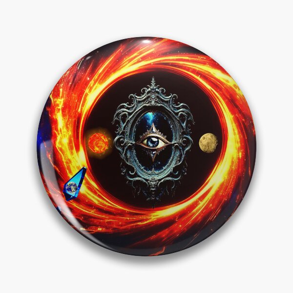 Item preview, Cosmic Gothic Eye Gothic Mirror Surrealism Art  designed and sold by FahdSpaceArt.