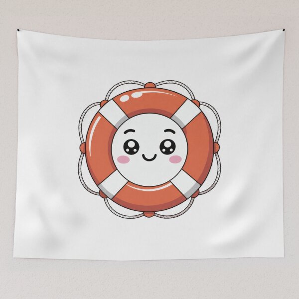 Item preview, Cute Kawaii Lifeguard World Oceans Day Rescue Art designed and sold by AbanoubStore.