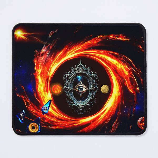 Item preview, Cosmic Gothic Eye Gothic Mirror Surrealism Art  designed and sold by FahdSpaceArt.