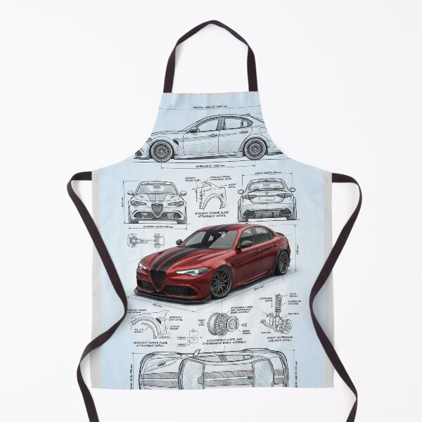 Item preview, Technical Blueprint Layout Of Widebody Italian Sports Sedan designed and sold by RevUpDesign.