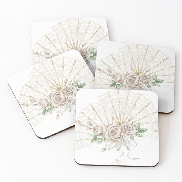 Item preview, Abanico de encaje vintage con rosas designed and sold by Alisles.
