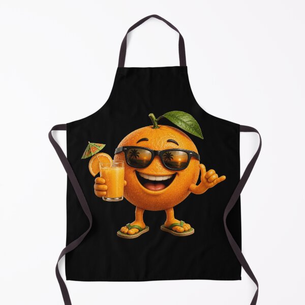 Item preview, Happy Orange Summer Vibes – Cute Smiling Tropical Fruit Cartoon Design designed and sold by MargaretaArt.