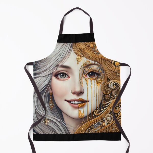 Item preview, Golden Tears of the Secession – Klimt Inspired Portrait designed and sold by UmSkelig834.