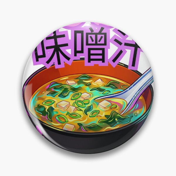Item preview, Japanese Miso Soup Bowl Neon Anime designed and sold by Shirt-Otakus.