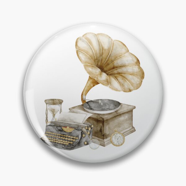 Item preview, Vintage Gramophone and Typewriter designed and sold by Alisles.