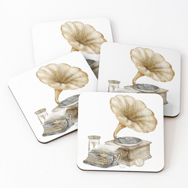 Item preview, Vintage Gramophone and Typewriter designed and sold by Alisles.