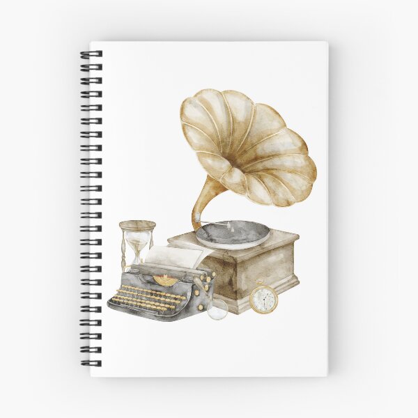 Item preview, Vintage Gramophone and Typewriter designed and sold by Alisles.