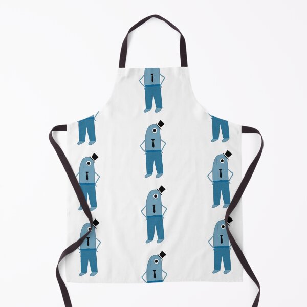 Item preview, Cute Blue Fish Man with Top Hat and Tie Illustration designed and sold by BitDoodle.