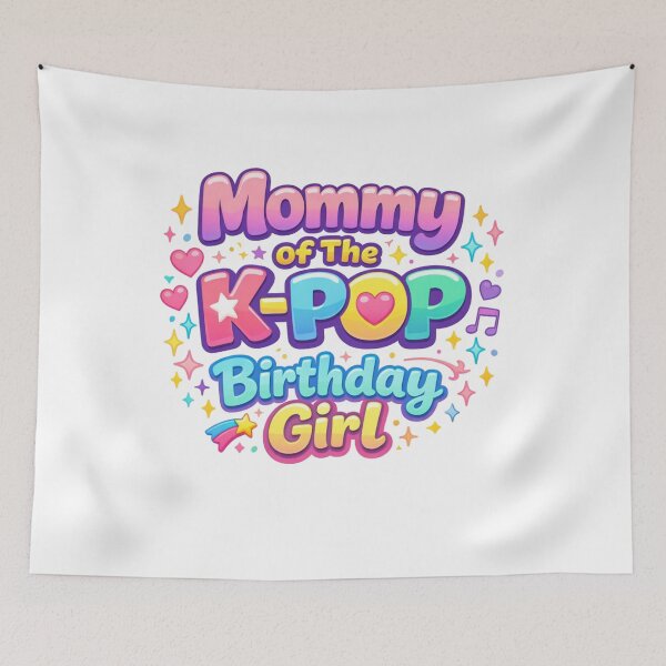 Item preview, Mommy of the K‑Pop Birthday Girl Colorful K‑Pop Party  designed and sold by MerchlyMike.