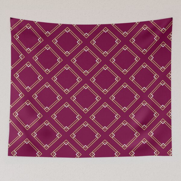 Item preview, Art Deco Lattice Pattern | Burgundy Gold Luxury Seamless  designed and sold by Dino-Lune.