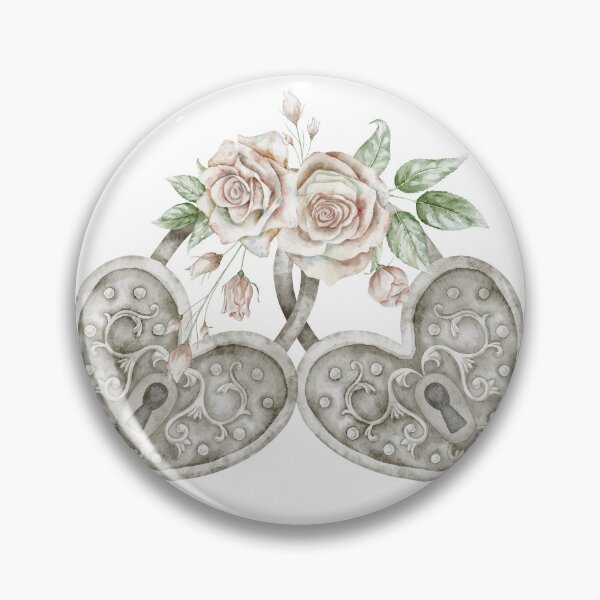 Item preview, Vintage Heart Locks with Roses designed and sold by Alisles.