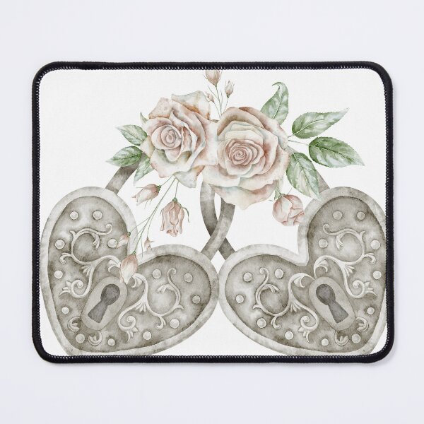 Item preview, Vintage Heart Locks with Roses designed and sold by Alisles.