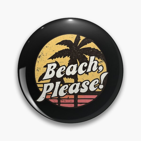 Item preview, Beach Please Funny Summer Vacation Retro Sunset Palm Tree designed and sold by Dujosufot.