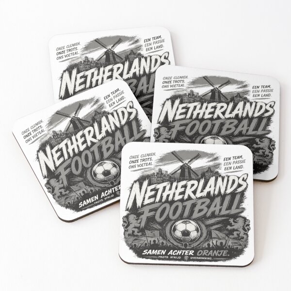 Item preview, Netherlands Football Black White Typography Design | Dutch Soccer Fan Artwork designed and sold by TKOprintdesigns.