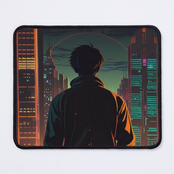 Item preview, Dark Future City Anime Poster Poster | Neon Cyberpunk Anime Design designed and sold by Joy-boy-op.