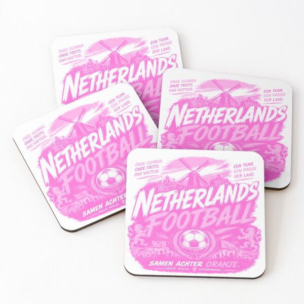 Item preview, Netherlands Football Pink Typography Design | Dutch Soccer Fan Artwork designed and sold by TKOprintdesigns.