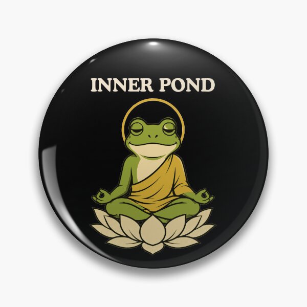 Item preview, Inner Pond Meditating Frog designed and sold by Lyfeinsights.