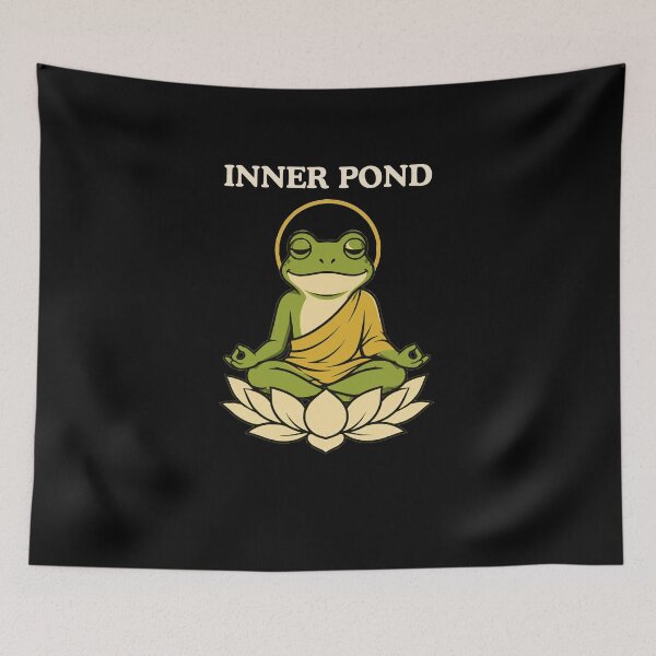 Item preview, Inner Pond Meditating Frog designed and sold by Lyfeinsights.