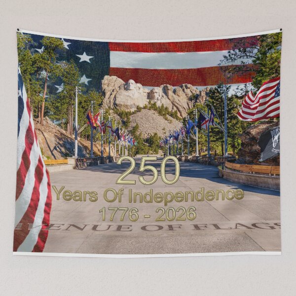 Item preview, Mount Rushmore Avenue Of Flags Semiquincentennial designed and sold by mljdwhite.