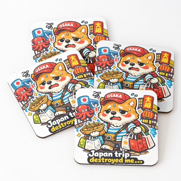 Item preview, Japan Trip Destroyed Me - Exhausted Osaka Shiba Inu designed and sold by kawaii animal store (in Japan).