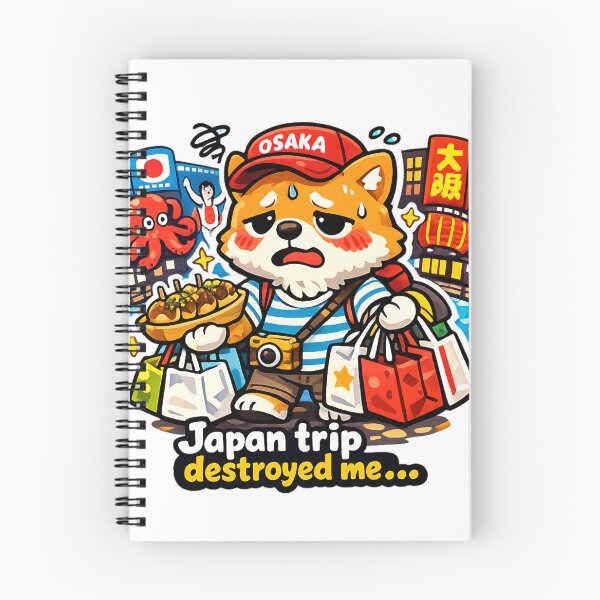 Item preview, Japan Trip Destroyed Me - Exhausted Osaka Shiba Inu designed and sold by kawaii animal store (in Japan).