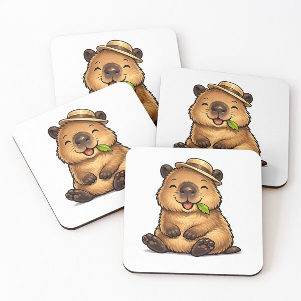 Item preview, Funny Capybara with Straw Hat designed and sold by HorizonTrail.