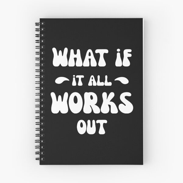 Item preview, What if it all works out White typography positive affirmation designed and sold by LAJdesigns.